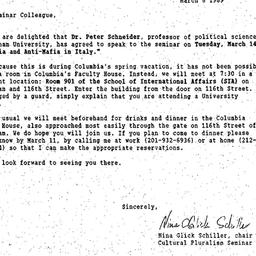 Announcements, 1989-03-06. ...