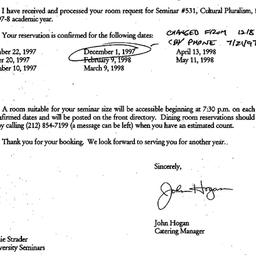 Correspondence, 1998-07-21....