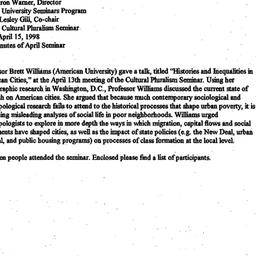 Minutes, 1998-04-15. Cultur...