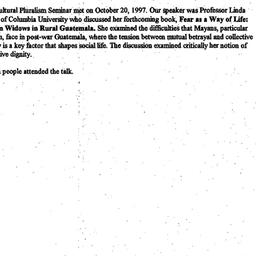 Minutes, 1997-11-20. Cultur...