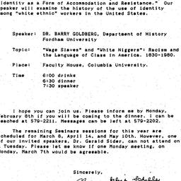 Announcements, 1988-02-09. ...