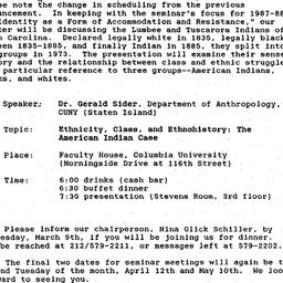 Announcements, 1987-03-10. ...