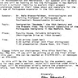 Announcements, 1987-05-10. ...