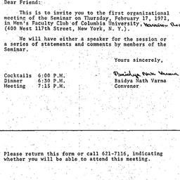 Announcements, 1972-02-17. ...