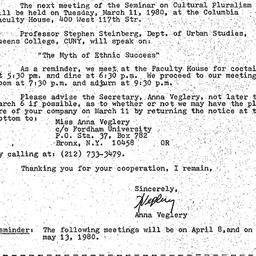 Announcements, 1980-02-28. ...