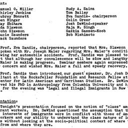 Minutes, 1980-02-09. Cultur...