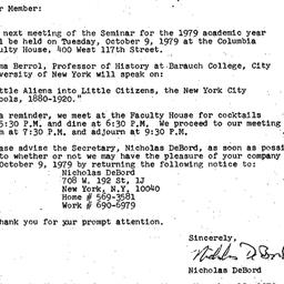 Announcements, 1979-09-25. ...