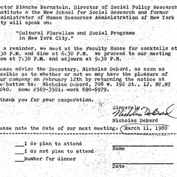 Announcements, 1980-02-01. ...