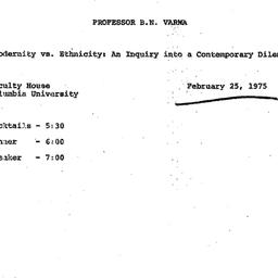 Announcements, 1975-02-25. ...