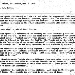 Minutes, 1973-05-10. Cultur...