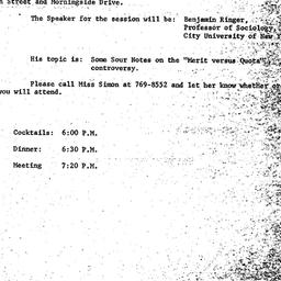 Announcements, 1972-12-04. ...