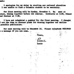 Announcements, 1985-11-04. ...