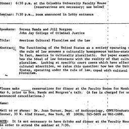 Announcements, 1985-05-06. ...