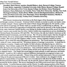 Minutes, 1999-11-29. Religi...