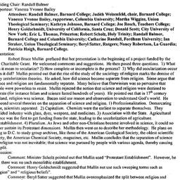 Minutes, 2000-03-27. Religi...