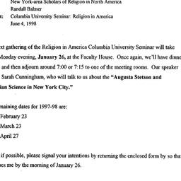 Announcements, 1998-01-26. ...