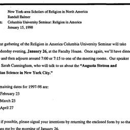 Announcements, 1998-01-26. ...