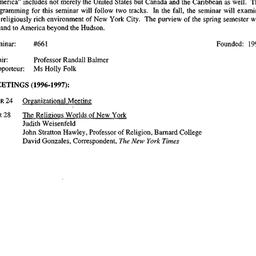 Schedules, Religion in Amer...