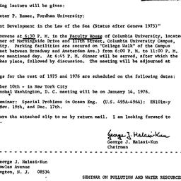 Announcements, 1975-11-12. ...