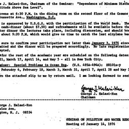 Announcements, 1976-01-14. ...