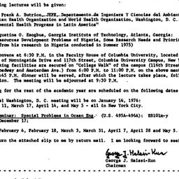 Announcements, 1975-12-10. ...