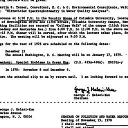 Announcements, 1978-11-15. ...