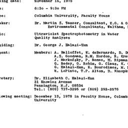 Minutes, 1978-11-15. Pollut...