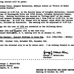 Announcements, 1978-10-18. ...