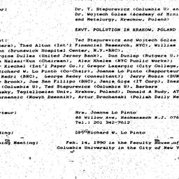 Minutes, 1990-01-24. Pollut...