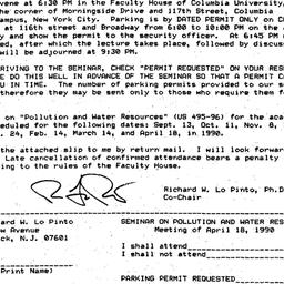 Announcements, 1990-03-15. ...