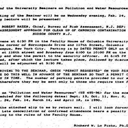 Announcements, 1990-01-25. ...