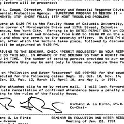 Announcements, 1990-12-10. ...