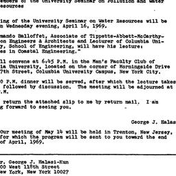 Announcements, 1969-04-16. ...
