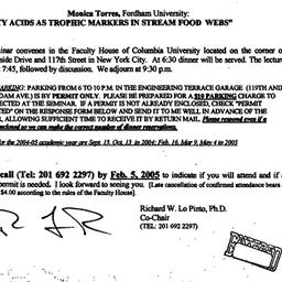 Announcements, 2005-01-23. ...
