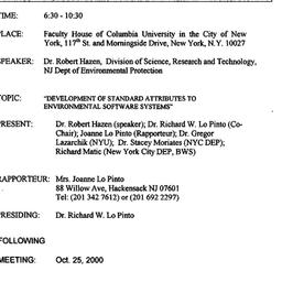 Minutes, 2000-09-13. Pollut...
