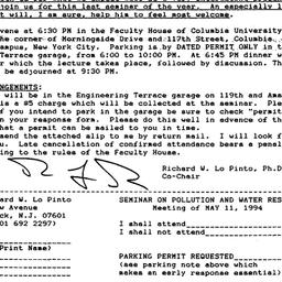 Announcements, 1994-04-19. ...