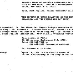 Minutes, 1994-03-23. Pollut...