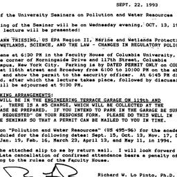 Announcements, 1993-09-22. ...
