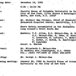Minutes, 1981-12-16. Pollut...