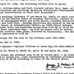 Announcements, 1982-02-17. ...