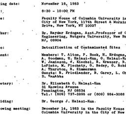 Minutes, 1983-11-17. Pollut...