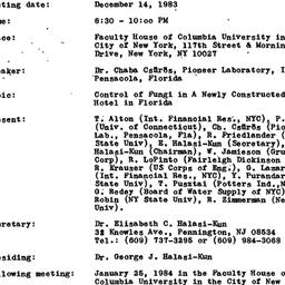Minutes, 1983-12-15. Pollut...