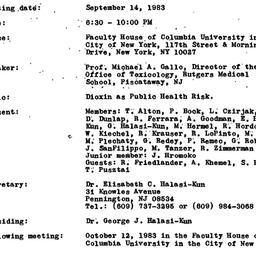 Minutes, 1983-09-14. Pollut...