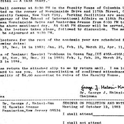 Announcements, 1983-10-12. ...