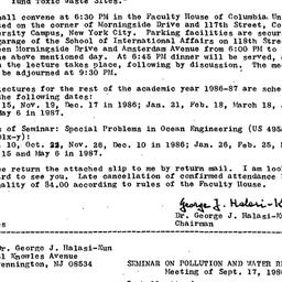 Announcements, 1986-09-17. ...