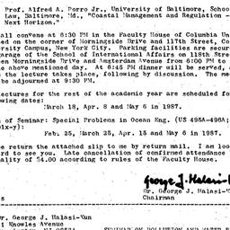 Announcements, 1987-02-18. ...