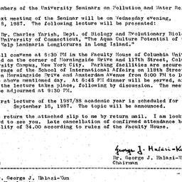 Announcements, 1987-04-08. ...