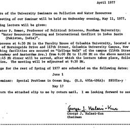 Announcements, 1976-05-11. ...