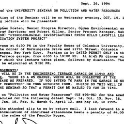 Announcements, 1994-09-26. ...