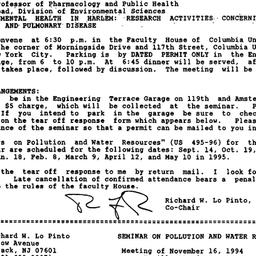 Announcements, 1994-10-28. ...
